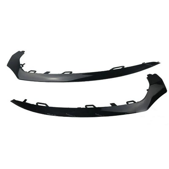 2058852500 & 2058852600: Mercedes-Benz C200 Front Bumper Trim Strips, Black, Left & Right.
