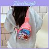 Cartoon Nezha Kids Chest Bag Lightweight Polyester Childrens Shoulder Crossbody For Daily Use