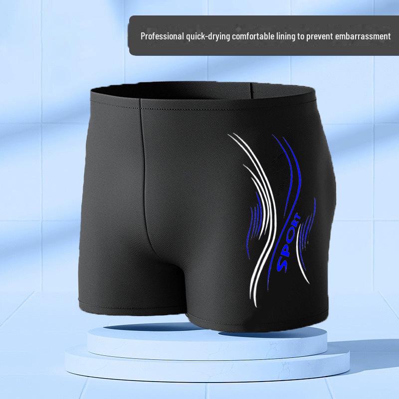 Men's Quick-Dry Nylon Swim Trunks - Simple Fashion Hot Spring Swimwear