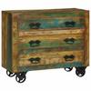 Sideboard Brown 80 X 30 X 65 Cm Solid Reclaimed Wood