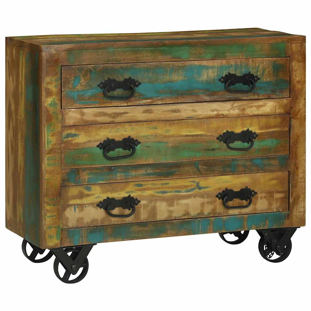 Sideboard Brown 80 X 30 X 65 Cm Solid Reclaimed Wood