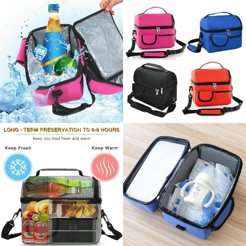 Fashionable Insulated Lunch Bag For Men Women Kids With 8l Capacity And Waterproof Material