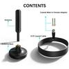 1 Stück Langstrecken-Signalempfänger-Verstärkerantenne für Digital-TV Innen Signalverstärker 720P 1080P Antenne mit Adapter