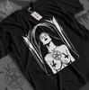 Satanic Nun T-Shirt | Gothic Humor Religious Parody Tee | Edgy Occult Graphic Top | Dark Aesthetic Alt Fashion Merch