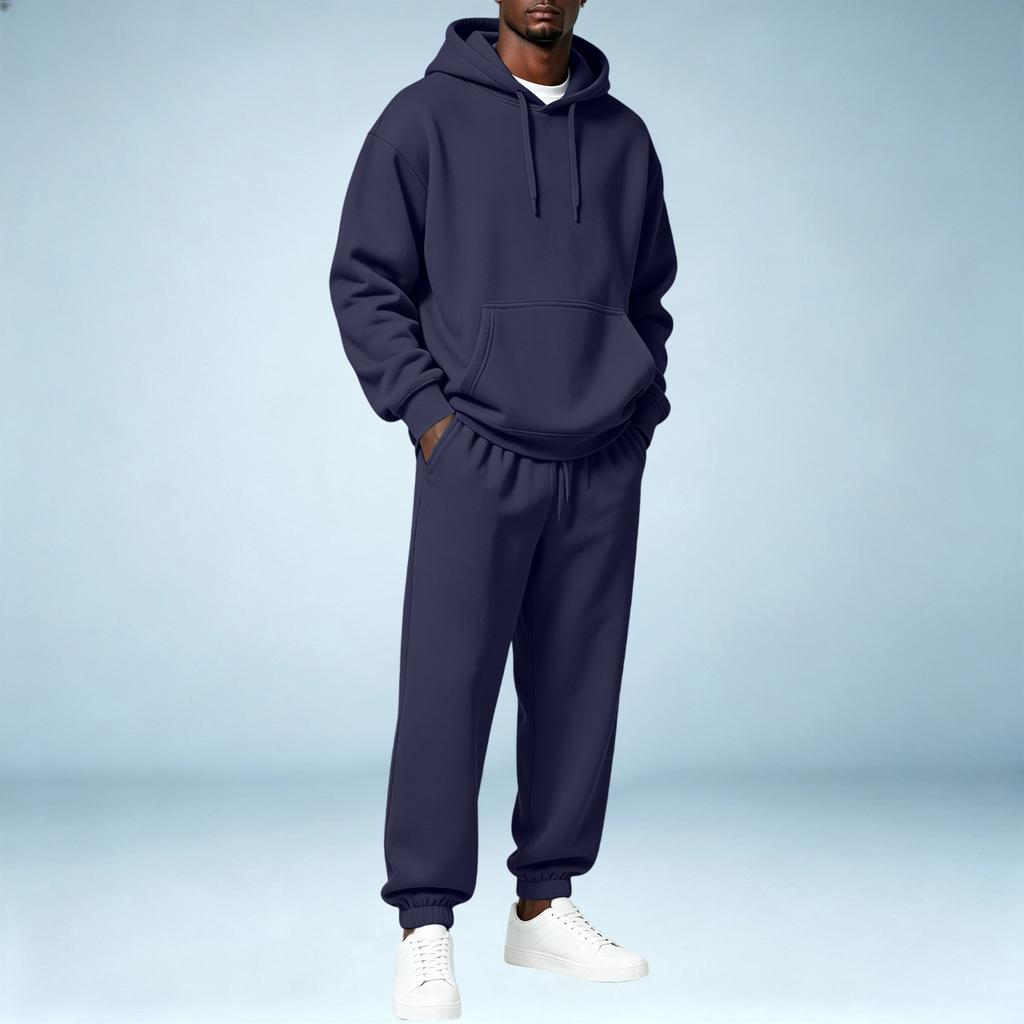 Herren Pullover Hoodie Sweatshirt Sportliches Set