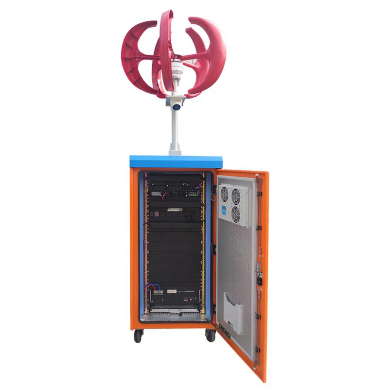 power integrated solar wind energy storage cabinet with MPPT controller and remote control