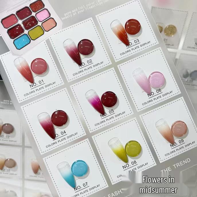 Pat-Pat Gel: New Wash-Free Gradient Nail Gel, 9 Whitening Colors