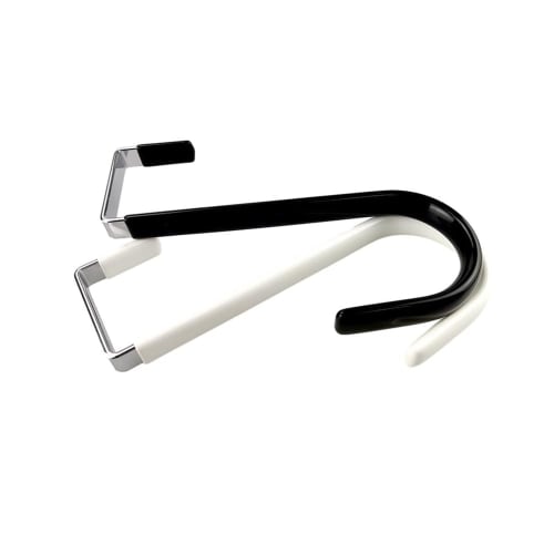 Samcos Door Hanger Hooks, Set of 4, Door Hanger Hooks, Space-Saving, Easy Installation, Scratch-Resistant, Compact, Multi-Functional for Entryways, Ba