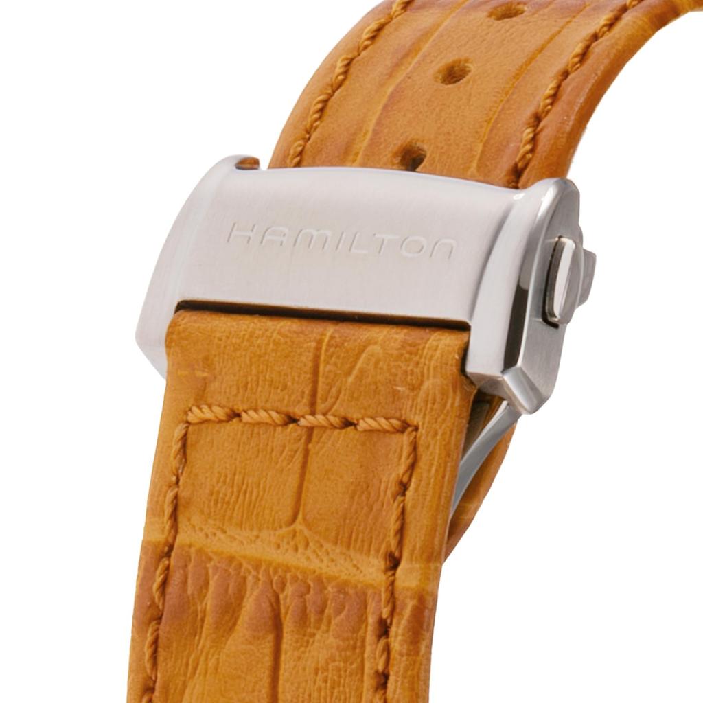 Jazzmaster White Pearl Dial Stainless Steel Sapphire Glass Automatic 42MM Swiss Watch Brand H32586511 Light Brown [Hamilton] Men's [Item]