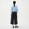 LAP Tuckle Decal Buckle Cropped Wide Pants Ar1Dp268