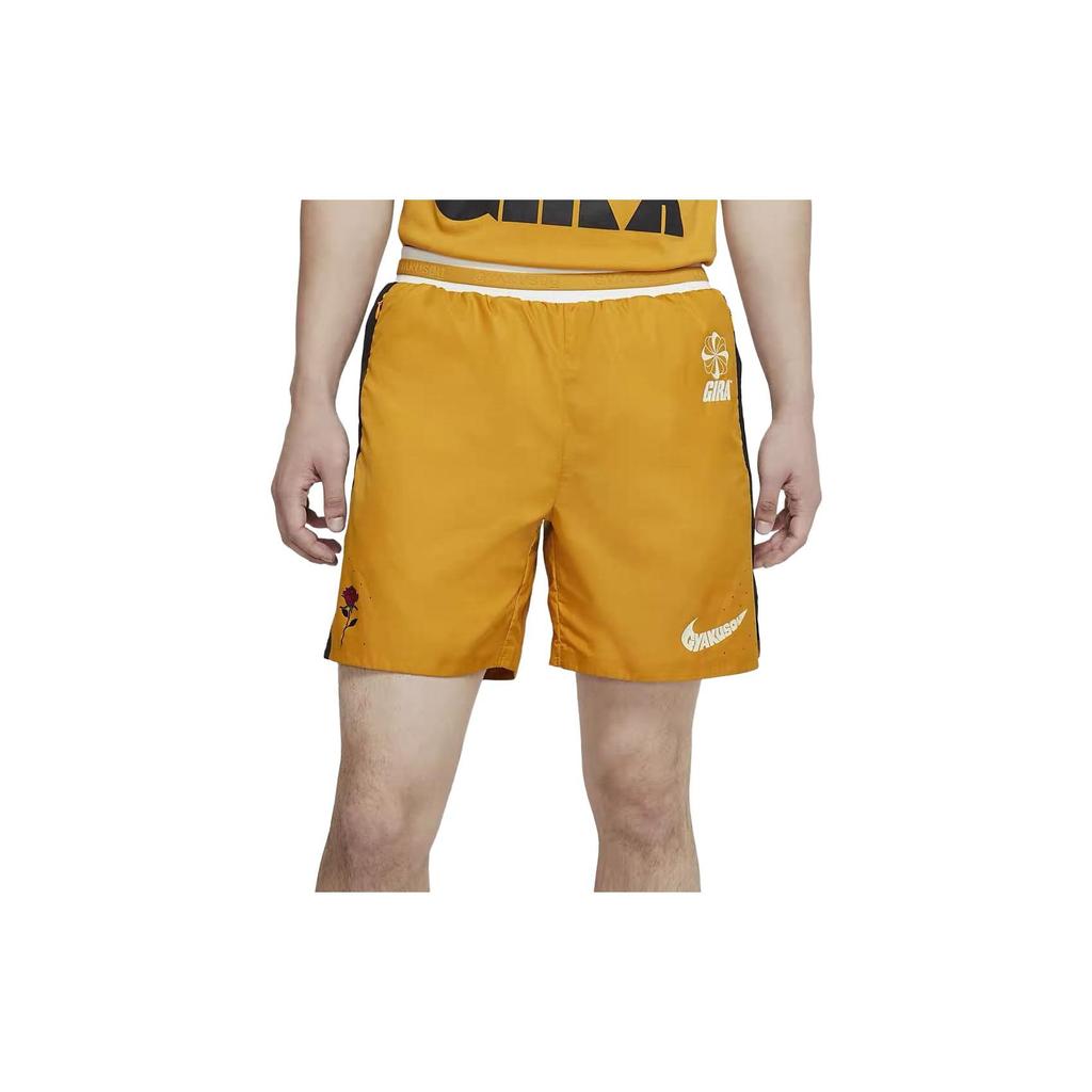Nike Multi-Pocket Sports Casual Running Shorts Men Bottoms Yellow CD7114-793