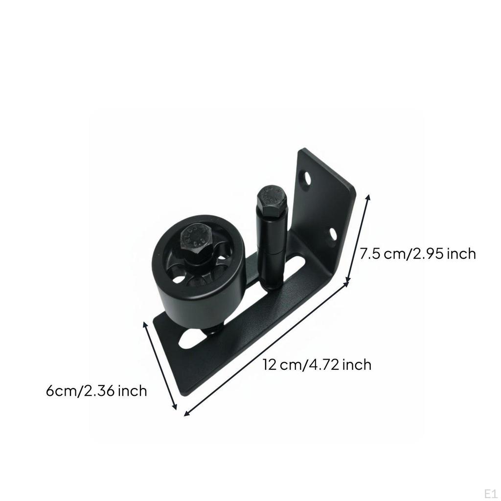 Dispositif anti-basculement pour porte de grange Guide de sol 8 en 1 Rouleau inférieur thermolaqué