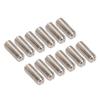 12 PZ Viti Sellette Ponte Metallo Argento Kit Ferramenta Ponte Chitarra Per Chitarra Elettrica