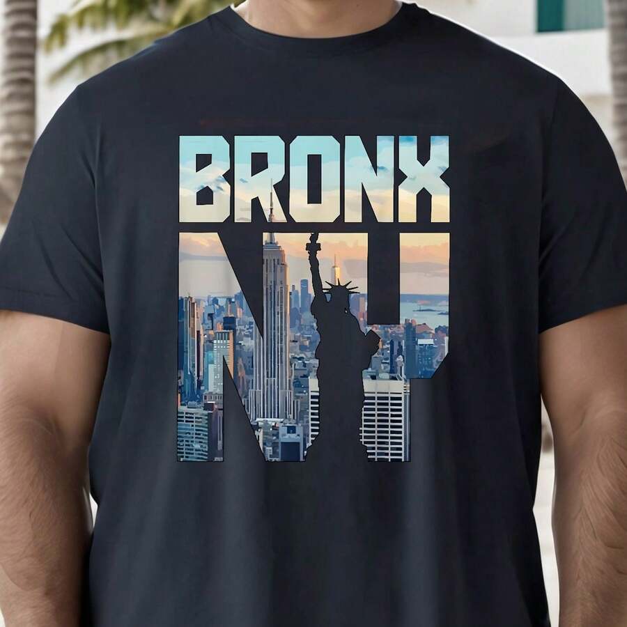 

New York Pride Unisex T-Shirt - Bronx SkyMIANe & Statue Of Liberty Design M