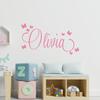 Custom Name Star Wall Decal - Personalized PVC Vinyl Sticker for Birthday & Home Decor, Removable for Living Room and Bedroom