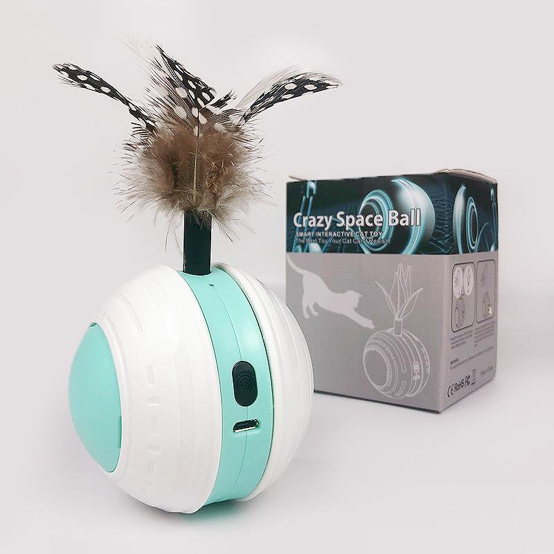 Cat Toy  Pet Outdoor Sports Ball  LED Light-emitting Cat Ball USB Charging Cat Self-entertainment  Boredom Relief and Sound Toy