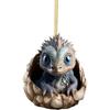 Dragon Egg Dragon Baby Egg Ornament 2D Acrylic Dragon Pendant  Rendering Atmosphere