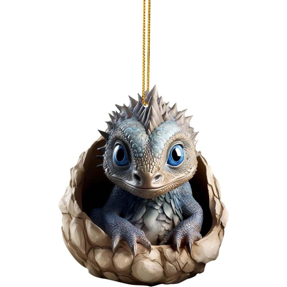 Dragon Egg Dragon Baby Egg Ornament 2D Acrylic Dragon Pendant  Rendering Atmosphere