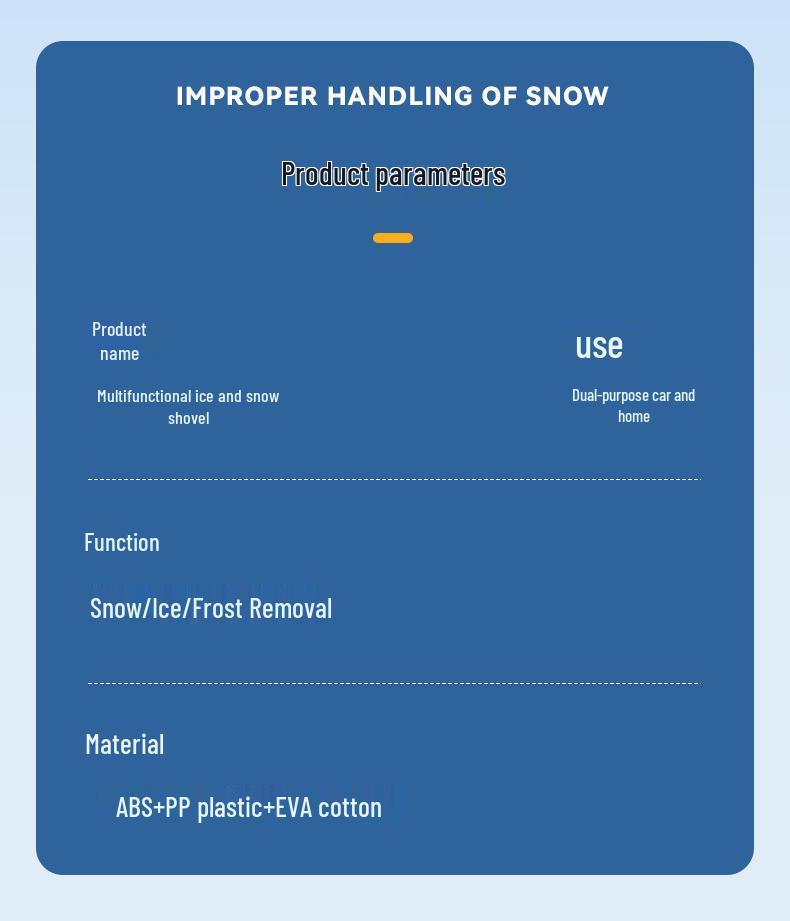 Ensemble Pelle à Neige & Grattoir à Glace: Brosse à neige pour voiture pour le déneigement et le dégivrage - Vente chaude