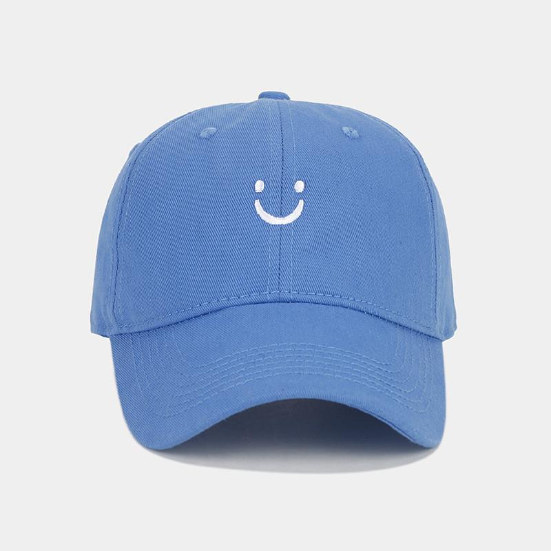 Unisex Cotton Baseball Cap With Embroidered Design Sun Protection Summer Fashion Accessory SkyBlue