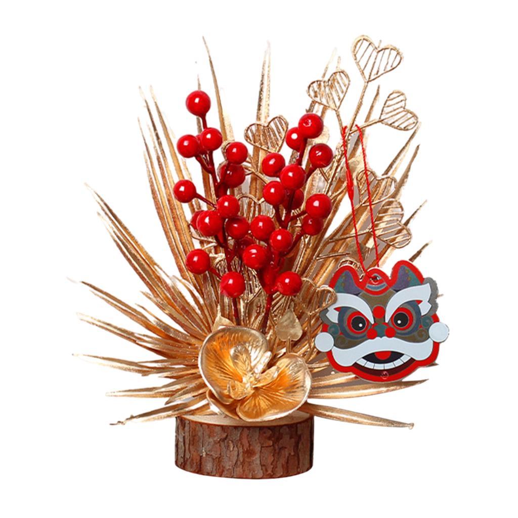 New Year Home Decoration Chinese Spring Festival Desktop Decorative Tree Ornament Home Decor for Bedroom Living Room