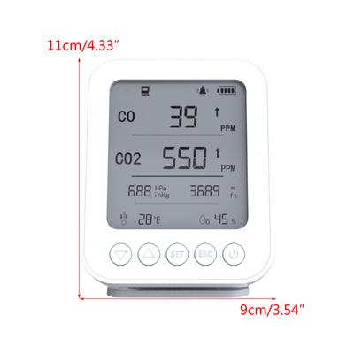 CO2 Carbon Dioxide Air Quality Monitor, Pollution & Ventilation Meter, Tester,Temperature and Humidity Sensor