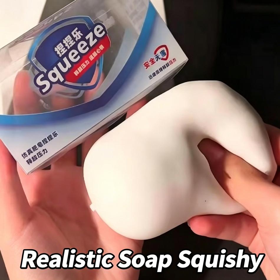 Soap Ball Squishy Soap Stress Ball Fidget Crunchy Squeeze Ball Round Blocks Filled Asmr Anti Stress Toys For New Gift Hot Toy