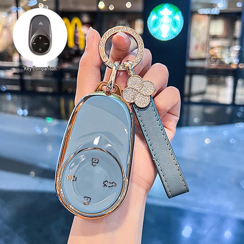 Nezha V & U Pro Key Cover - Car Key Bag Shell for Men & Women with Aya Buckle