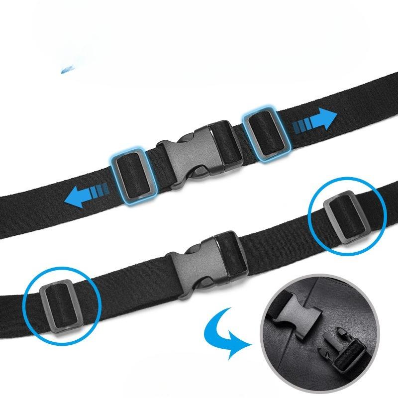 A Multi-functional Men's Waist Bag with A High-end Feel, Large-capacity Genuine Leather Motorcycle Chest Bag