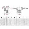 60/40/20/10pcs Flat Head Rivet Nut Binding Insert Nut Rivnut Nutsert M3 M4 M5 M6 M8 M10 M12 Carbon Steel
