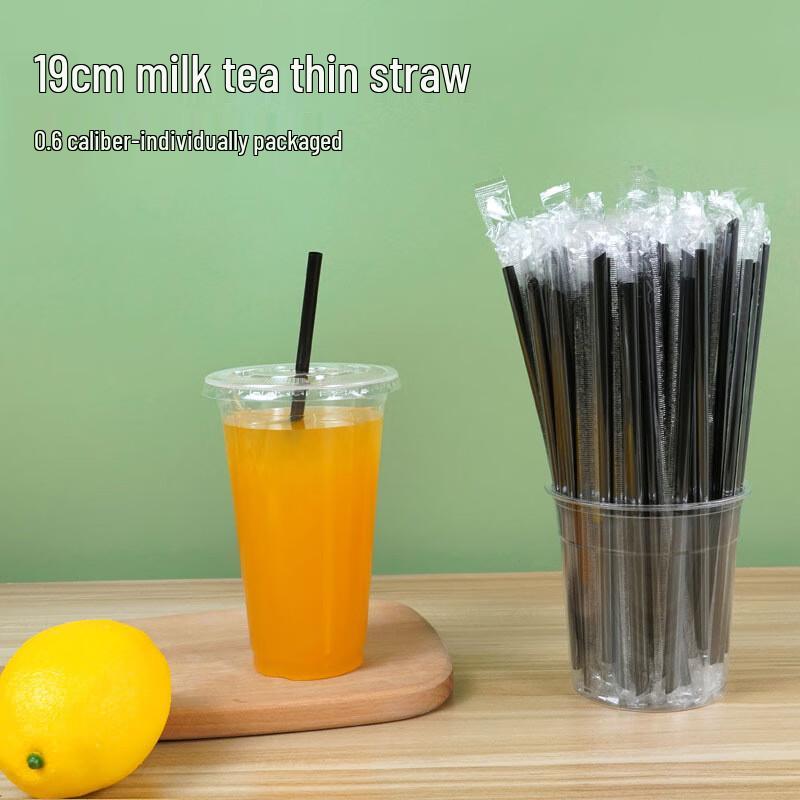 Jieribang Individually Wrapped Disposable Drinking Straws