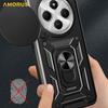 AMORUS Kickstand Case for Xiaomi Poco C75 4G/Redmi 14R 5G/14C 4G PC+TPU Phone Cover with Camera Lens Slider