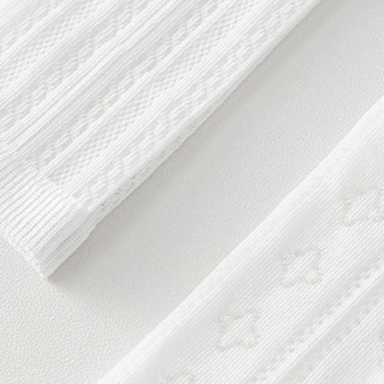 1 Çift Çocuk Diz Üstü Çorap Nefes Alabilen İnce Pamuklu Çorap Yazlık Serinletici File Bilekli Çoraplar Çocuklar ve Öğrenciler İçin