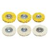 Cotton Buffing Disc Flap Polishing Wheel Cotton Abrasive Cloth Machine Compatible Quick Attach Polishing Wheel