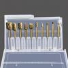 Mini Transparent Plastic Tool Storage Container 20-Hole Parts Box for Rotary File Milling Cutter Nail Tool Polishing Organizatio