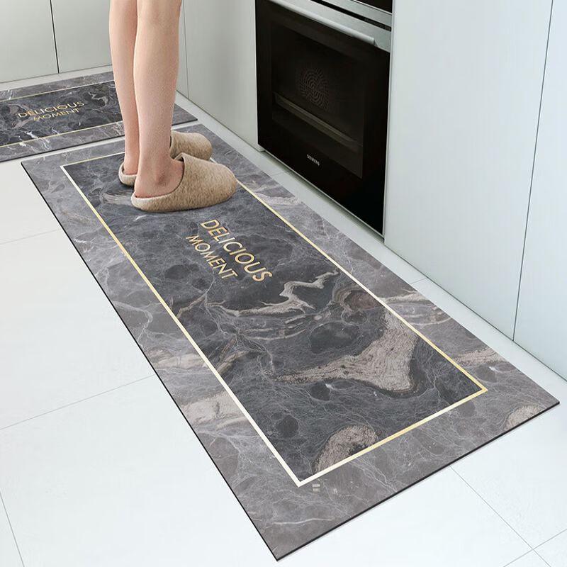 CINKYBOO Diatomaceous Earth Printed Absorbent Floor Mat