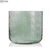 Transparent Amber Wrinkle Glass Vase Hydroponics Floral Vases Desk Decoration Artificial Flowers Decorative Flower Arrangement
