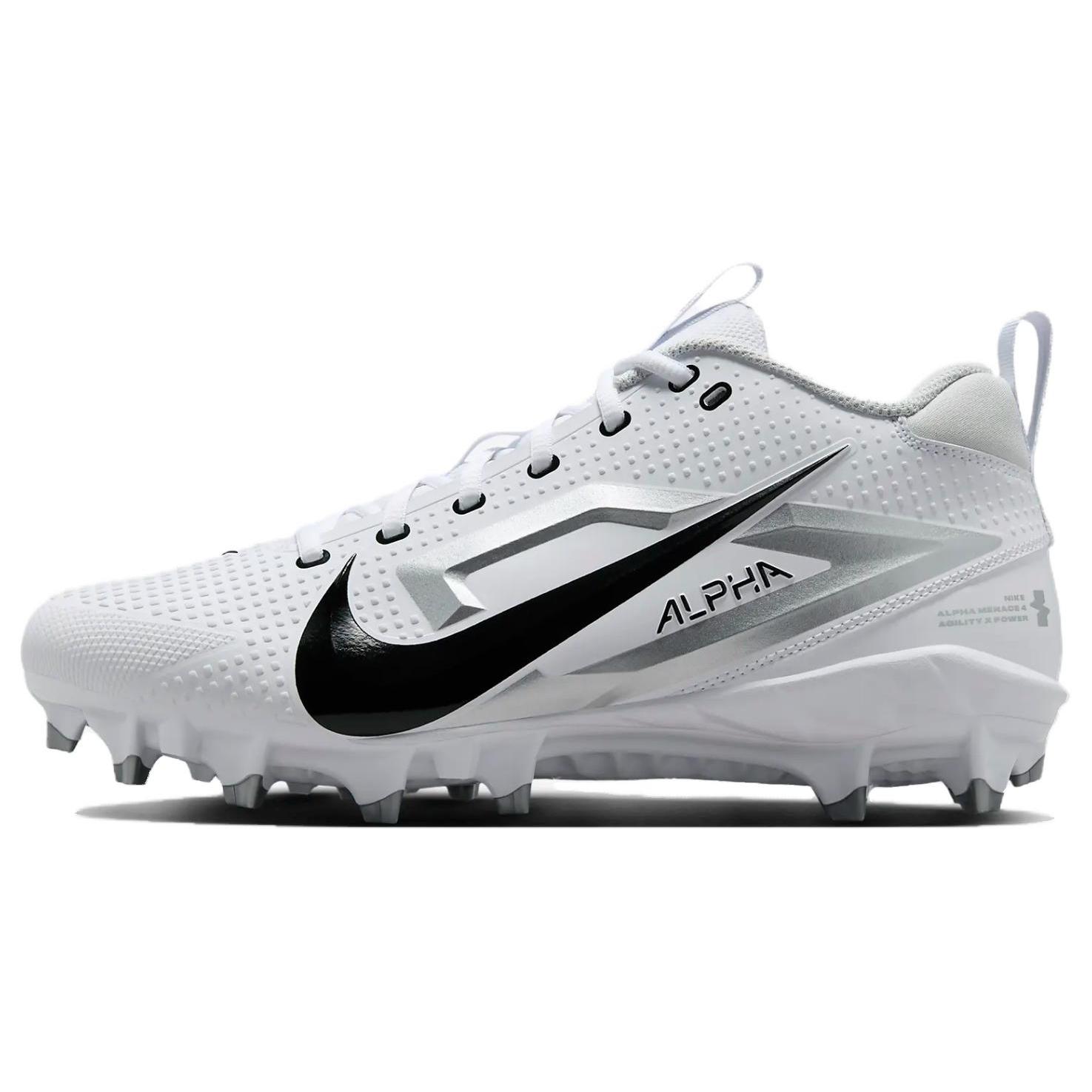 

Новые Nike Alpha Menace 4 Varsity White Metallic Silver Photon Dust Black FN0027-100 38.5