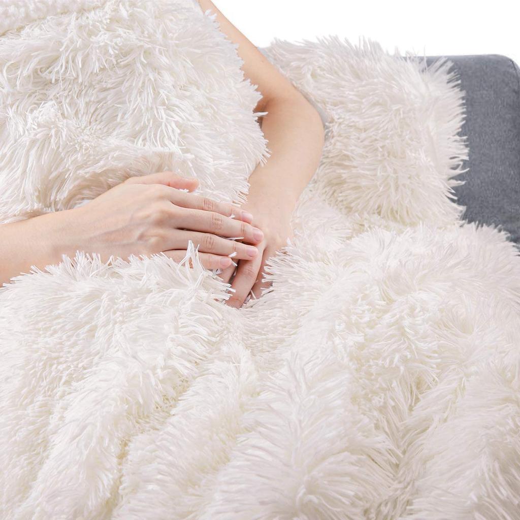 Double Layer Plush Warm Winter Throw Blanket Home Bedspread On the Bed Plaid Chair Towel Sofa Cover Lamb Bed Blankets and Throws