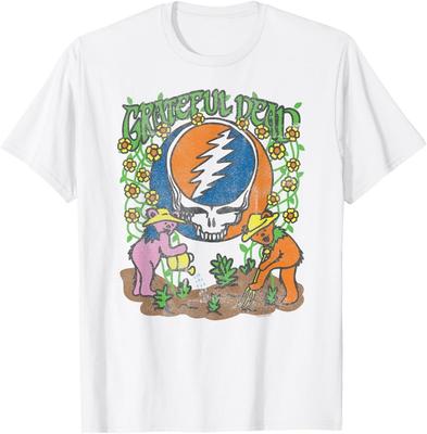 Grateful Dead Gartenbären Blühendes Vintage Band T-Shirt