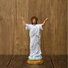 8 Inches Alleluia He Is Risen Decor Resin Jesus Christ Statue The Resurrection Figurine Home Decoration Christian Saint Statue