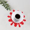 8Pcs Snowflake Felt Coasters Christmas Cup Mats Thick Heat Resistant Drink Mats Party Favor Table Protector for Home