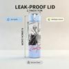 1PC Female Portrait 750ml Sports Water Bottle Leakproof Straw Lid Outdoor Office Home