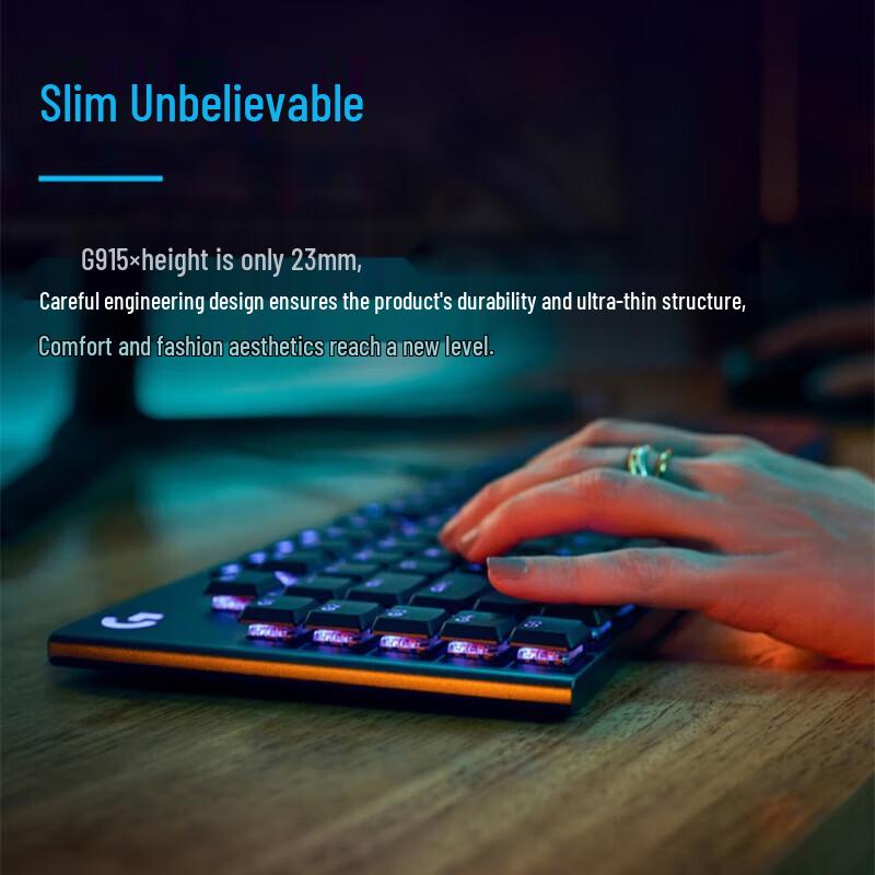 Logitech G915 X Low-Profile Wired RGB Mechanical Gaming Keyboard