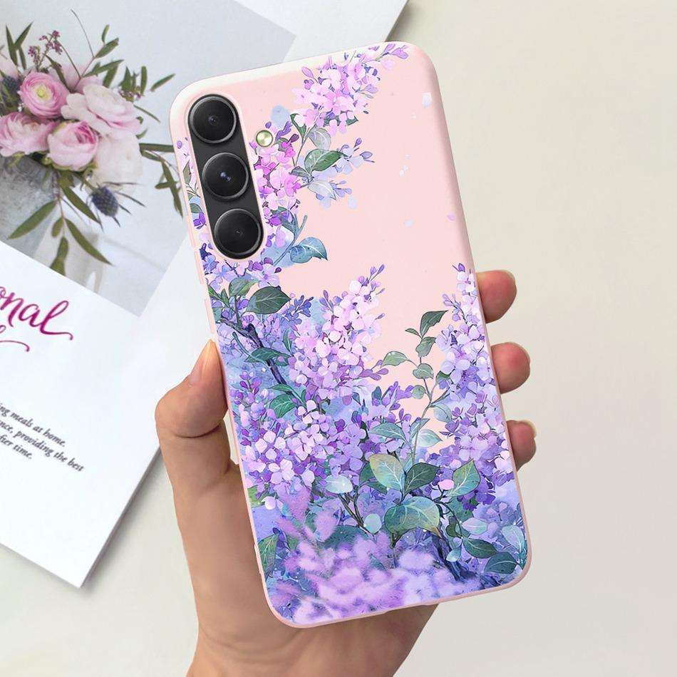For Samsung Galaxy A55 Phone Case Samsung A55 5G SM-A556B Fashion Moon Pattern Soft Silicon Back Cover