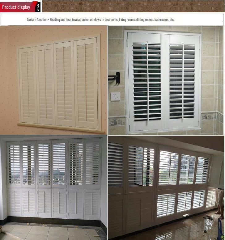Operable Folding Louvered Door with Solid Wood Blinds
