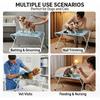 Portable Folding Pet Bath Bed, Breathable Mesh Multifunctional Grooming Shower Bracket Pet Restraint for Cat Dog Pet Accessory