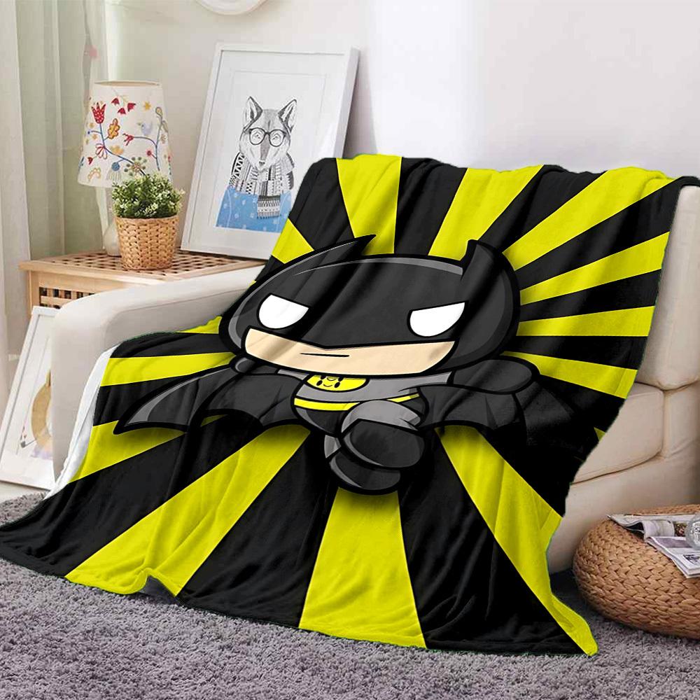 1pc Batman, Superhero Blanket Lightweight Flannel Throw For Sofa, Bed, Travel, Livingroom, Office, Couch, Chair, And Bed