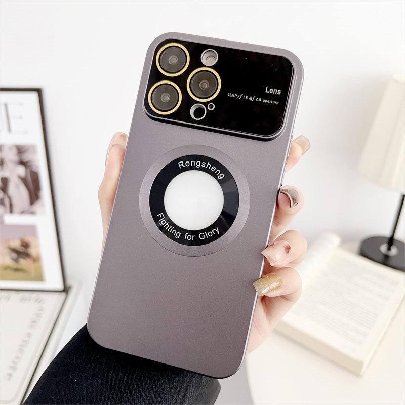 Luksusowa malowana sprayem duża folia okienna etykieta przecieku magnetyczne etui na telefon z przyssawką odpowiednie dla iPhone 14 13 12 11 Pro Max osłona zabezpieczająca przed upadkiem