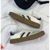 Neuer Stil Mode Luxusschuhe für Damen Klassische Sneaker Damen Leder Retro Low Cut Schnürschuhe Casual Damen Sneaker Übergröße 43